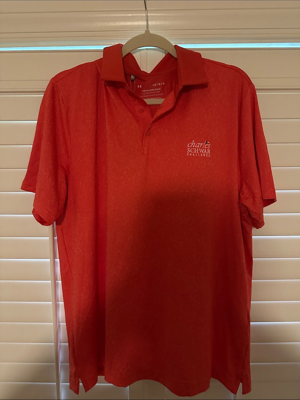 Under Armour Red Men's Golf Polo with Embroidered Logo